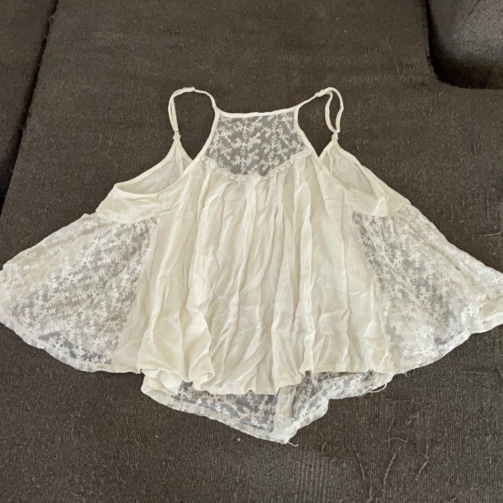 Cream Colored Tank Top Blouse